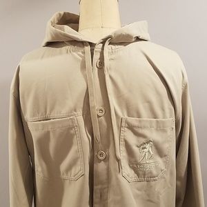 Under Armour Beige Button-up Hoodie Size M